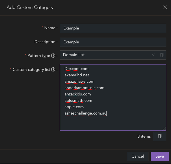 Create custom category